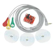 Single Lead AD8232 Double Poles Pulse Heart Rate Monitor ECG Sensor Module Kit