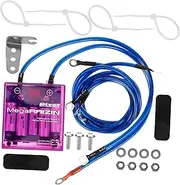 Vaguelly 1 Set Digital Rectifier Voltage Stabilizer Kit Car Voltage Regulator with Ground Wires for Enhanced Audio Quality and Improved Ignition Efficiency Stylish Design for Car
