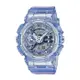 【CASIO G-SHOCK】虛擬科幻系列透明雙顯運動腕錶-魔幻藍/GMA-S110VW-6A/台灣總代理公司貨享一年保