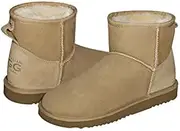 ["AUSTRALIAN UGG ORIGINAL"] AUSTRALIAN UGG ORIGINAL Classic Mini Ugg Boots. Made in Australia. (UK4 | US5M | US6W I EU37.0, Sand)