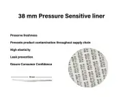 38mm Press & Seal Cap Liners - 38 mm Foam Safety Tamper Seals 100-1000