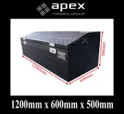 BRAND NEW TOOLBOX 2.5MM CHECKER POWDER COAT TOOL BOX -UTE TRUCK STORAGE- 12065CB