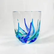 Venetian Glass Trix Stemless Wine Glass - Handmade in Italy, Murano Glass