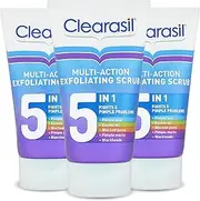 Clearasil Ultra 5 in 1 Face Scrub (Pack of 3 x 150 ml)
