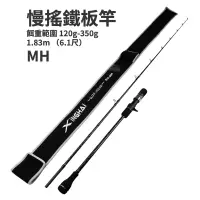 在飛比找蝦皮商城優惠-【多魚釣具】慢搖鐵板竿 MH 輕型船釣鐵板竿 一節半 1.8