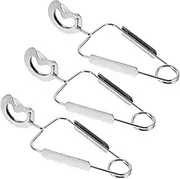Garneck Stainless Steel Snail Tong Kitchen Food Tongs Spring Clamp for Serving Utensil