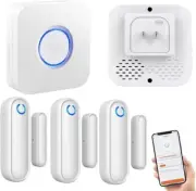Wifi Door Chime with App Contact Senor Alarm 600FT