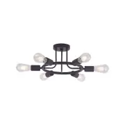 6 Light Modern Sputnik Lights Semi Flush Mount Ceiling Light Oil-Rubbed Bronze
