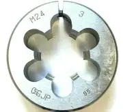 M24 X 3.0 X 2" OD HIGH SPEED STEEL METRIC ROUND ADJUSTABLE DIE OSG 46276