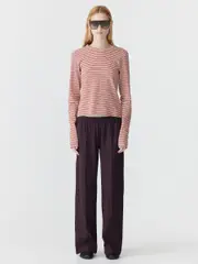 Wide Leg Athletic Tape Pant