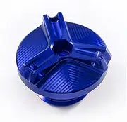 BHyuerndgh Compatible with Kawasaki Z900 Z650 Z800 Z400 Z1000 Z1000R Z1000SX Z900RS Z125 Engine Oil Cap Bolts Fuel Filler Cap Protection Accessories(Blue)