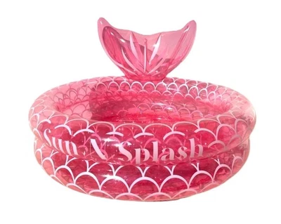 New Sun N Splash Inflatable Pink 35” Pool Sand Pit Ball Pit Play MatMermaid Tail