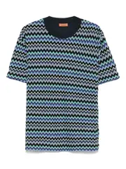 [Missoni] Missoni-T-Shirt Con Stampa A Zigzag-Uomo L