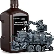 ELEGOO 8K ABS-Like 3D Printer Resin 3.0, 405nm UV-Curing Photopolymer Resin for LCD/DLP 3D Printing, with Enhanced Strength and Toughness, High Precision, Low Viscosity, Space Grey 2000g