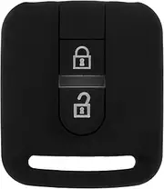 Keyfob Keychain Cover Silicone Car Key Holder Automotive Key Case Fob Key Cover Compatible for Nissan Black