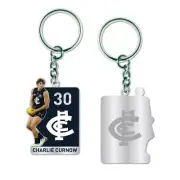 Carlton Charlie Curnow Player Keyring