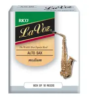 La Voz Alto Sax Reeds, Strength Medium, 10-pack
