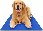 Shinyee Pet Self-Cool Mat XXL 55 x 35.4in Cooling Mat for Dogs in Blue