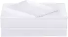 King Size Percale Bed Sheets, 200 Thread Count Cotton Polyester Blend Sheet Set,