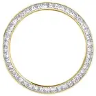 Solid Gold Princess Cut Diamond Bezel For 36mm Rolex DateJust / Day-Date 4.30 CT