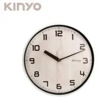 在飛比找momo購物網優惠-【KINYO】2入組 11吋北歐風木紋掛鐘 壁掛時鐘(超靜音