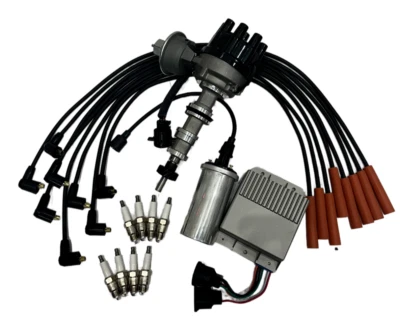 Distributor + S Plugs, ICM, Wires, Coil For Ford F-100 F-250 F-350 8CYL 360 5.9 (for: Ford)