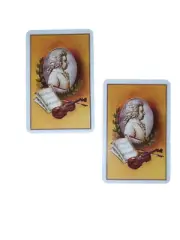 Piatnik Mozart Sheet Music Violin Gold Cards Scrapbook Junk Journal Craft