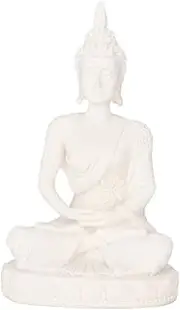 AUNMAS Buddha Meditative Statue Small Gold Sitting Carving Harmonious Figurine Craft Collectible Feng Shui Sculpture Decor Patio Garden Desktop Table Ornament for Home Office(2#)
