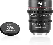 MEKE 35mm T2.1 Super 35 Prime Manual Focus Cinema Lens for EF-Mount Cine Camera Compatible with C200 C300 II, RED Komodo, BMPCC 6K, Z CAM E2-S6 BMPCC6K Pro