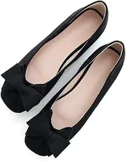 [Stunner] Women Platform Wedge Oxford Lace-Up Classic Square Toe Flatform Shoes