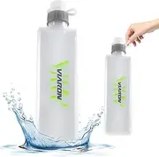 Lightweight Water Bottle | 400ml Hiking Water Bottles - Portable Water Bottle for Running Belt, Slim Water Bottles for Running, Hiking, Cycling B/