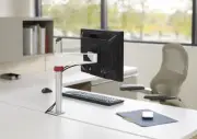 KNOLL SAPPER Single Monitor Arm 16″ NEW Fixed Table Mount