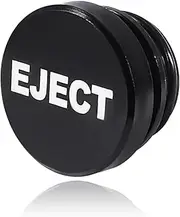 Car Cigarette Lighter Cover, Aluminum Dustproof Fire Missile Button, Universal Cigarette Socket Cover Fits Most Automotive Vehicles Boats with Standard 12 Volt Power Source (Black Eject)