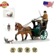 Elegant Dickens Holiday Cab Ride Figurine – A Must-Have for Christmas Displays