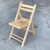 在飛比找Yahoo!奇摩拍賣優惠-橡膠實木大型折合椅 圓凳 折疊桌 折疊椅 休閒椅 兒童椅 休