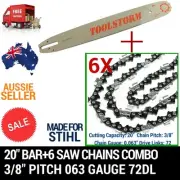 20" BAR+6 CHAINS FOR STIHL CHAINSAW MS462 C-M MS462 C-M ES