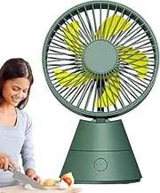 USB Desk Fan - Usb Charging Compact Portable Fans,Multifunctional Rechargeable Hot Weather Must Have for Picnic Table Living Room Bedside Bedroom
