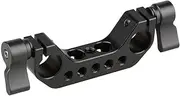 CAMVATE 15mm Rod Clamp with 1/4"-20 Thread for DLSR Camera Rig Cage Baseplate (Black)