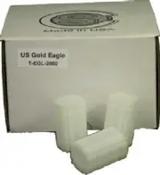 American Gold Eagle 1oz. - Coin Safe Square Coin Tubes, 5 pack