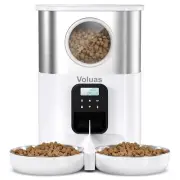 VOLUAS Automatic Cat Feeders for Two Cats, Pet Feeder for Cats and Dogs Timed...