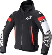 Alpinestars Zaca Air Motorcycle Textile Jacket, black-white-red, Size 4XL for Men Black White Red