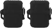 2 PCS Waterproof Lighter Case Plastic Black Sealed Pocket Lighter Container for Outdoor