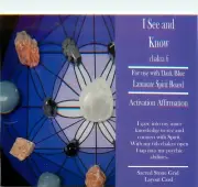 I See and Know Grid Card 4x6" Heavy Cardstock Third Eye Chakra Indigo Blue