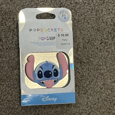 PopSockets Phone Grip Stand Disney Stitch 3D POPGRIP Popsocket Swap Top