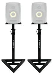 (2) Rockville Adjustable Studio Monitor Speaker Stands For KRK VXT-4 Monitors