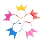 5pcs LED Crown Glow Headband Light Up Flashing Hairbands for Concert Party