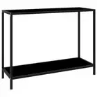 Console Table Black 100x35x75cm Tempered Glass Accent Side End Table vidaXL