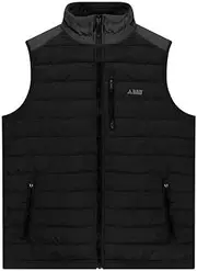 [Bad Workwear] Men's Classic Down Vest – Lightweight and Compressible | Two Hand Zipper Pockets, Reflective Logo | Modern Fit | Ideal for Everyday Wear, Travel & Outdoor Activities |