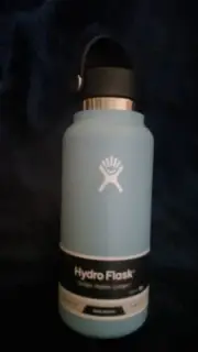 Hydro Flask 32 OZ Wide Mouth Water Bottle Blue/ Teal. Grey/Blue