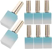 8pcs Nail Polish Bottle Brush Applicator Cap Line Brush Nail in Empty Bottle Nail Polish Applicator Helper Nail Polish Bottle Shaker Empty Cuticle Oil Bottle with Brush Glass